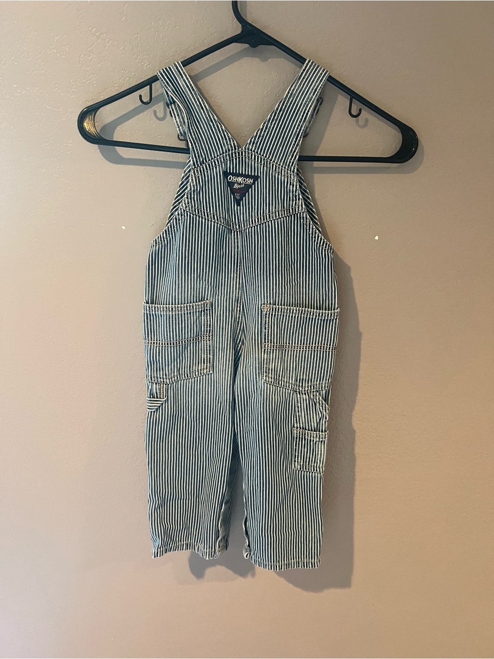 Oshkosh Blue Stripe Overalls - Picture 4 of 5